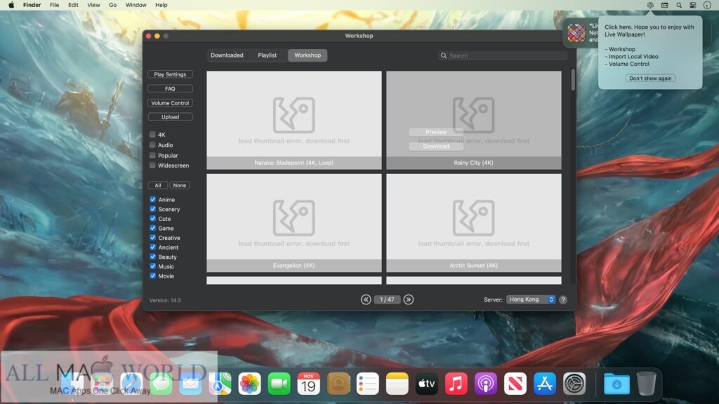 Live Wallpaper & Themes 4K Pro 16 for Mac Free Download