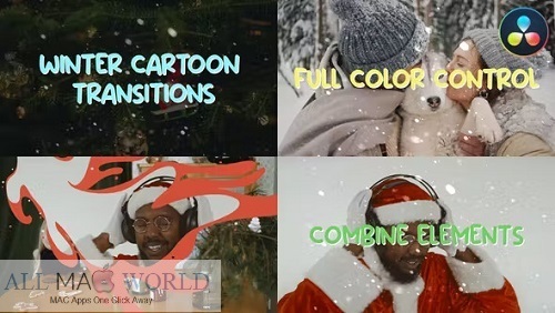 Videohive Winter Cartoon Transitions for Final Cut Pro X Free Download