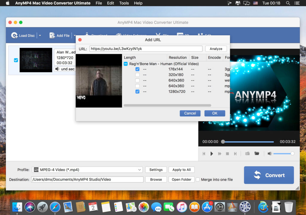 AnyMP4 MTS Converter 2023 for Mac Free Download