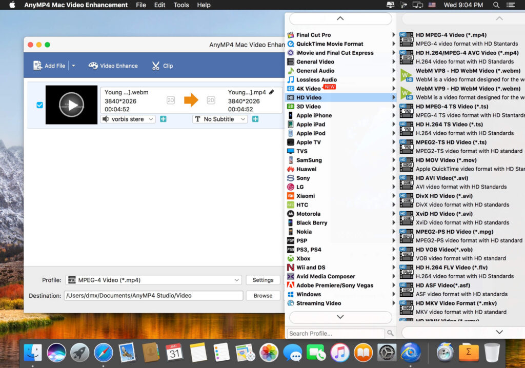 AnyMP4 Video Enhancement 2023 for Mac Free Download