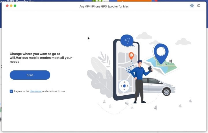 AnyMP4 iPhone GPS Spoofer 2023 for Mac Free Download