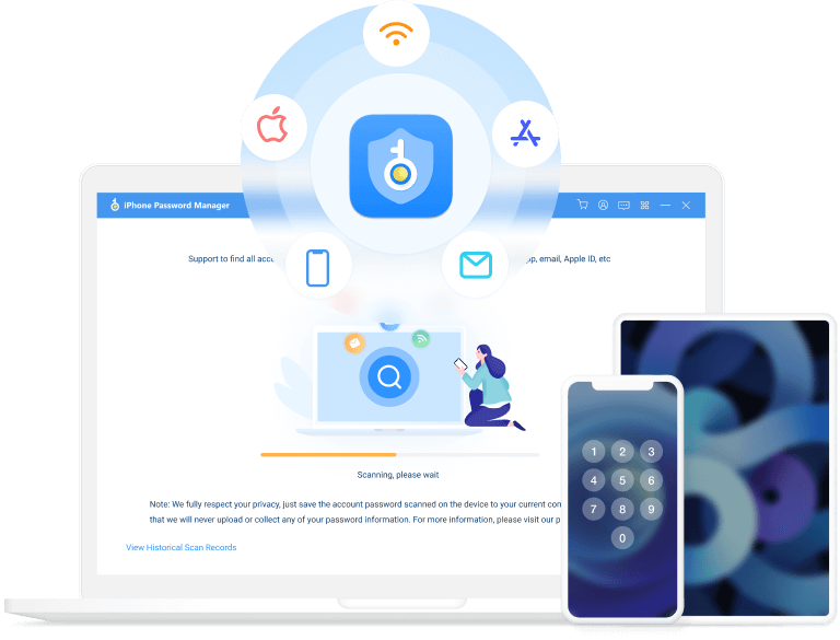 Mac FoneLab iPhone Password Manager for macOS Free Download