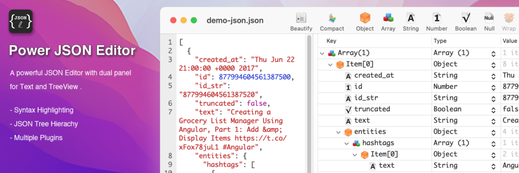 PreviewJson for Mac Free Download