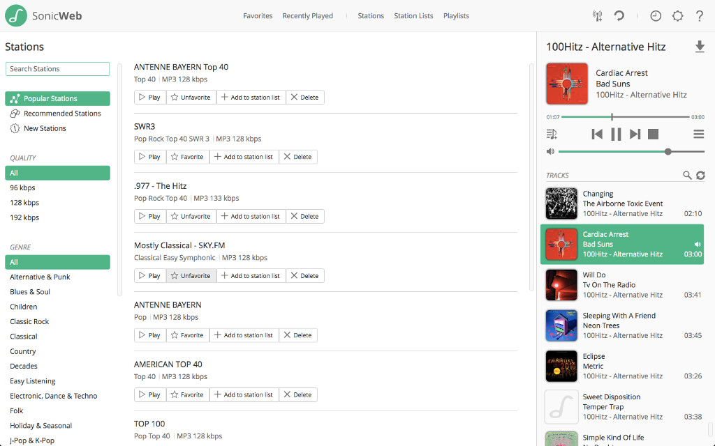 SonicWeb Internet Radio Player 2 for Mac Free Download