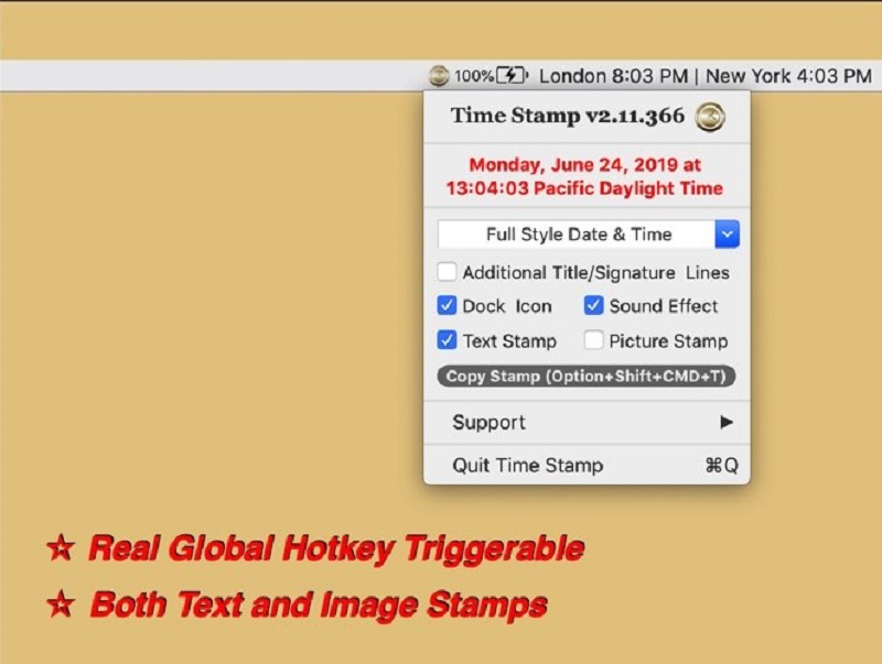 Time Stamp 2023 for Mac Free Download