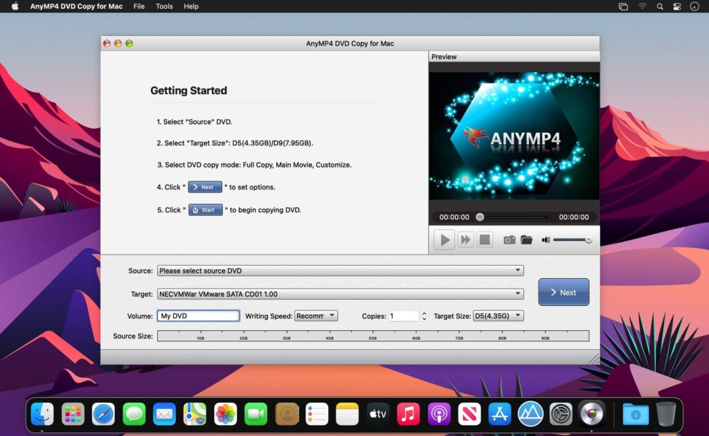 AnyMP4 DVD Copy 3 for Mac Free Download