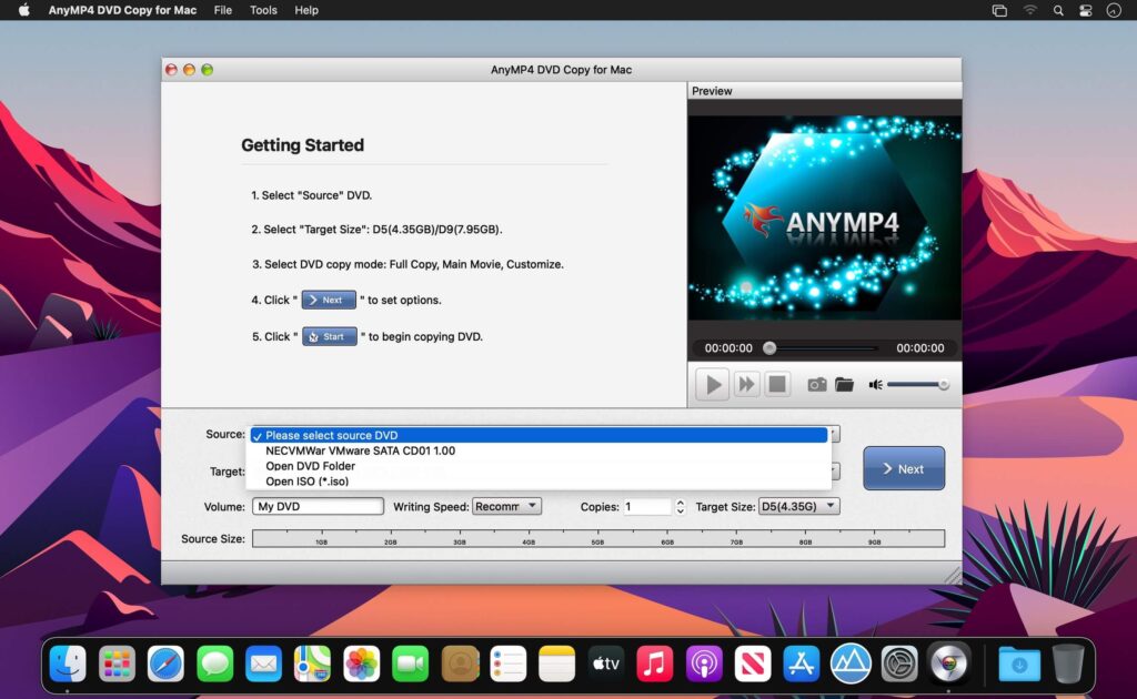 AnyMP4 DVD Copy for Mac Free Download