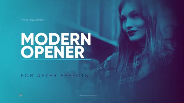 Modern Style Opener for After Effects Free Download