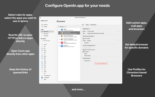 OpenIn Advanced Link Handler 2023 for Mac Free Download