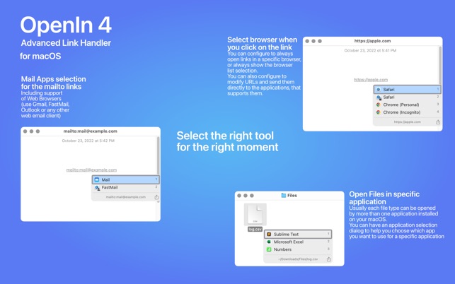 OpenIn Advanced Link Handler 4 for Mac Free Download