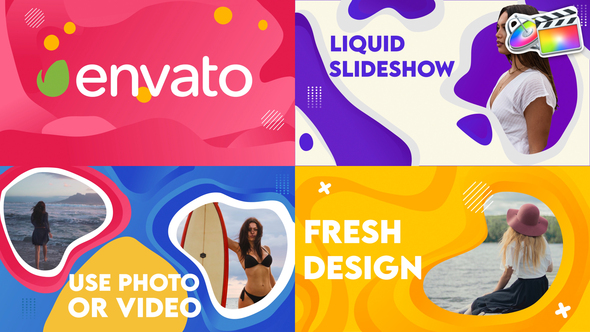 Videohive Colorful Liquid Slides for FCPX Free Download