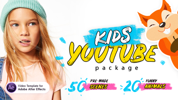 Videohive Kids YouTube Blog Intro for After Effects Download