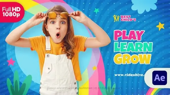 Videohive Kids YouTube Blog Intro for After Effects Free Download