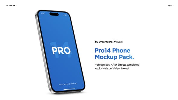 Videohive Pro14 Phone Mockup Pack for After Effects Free Download