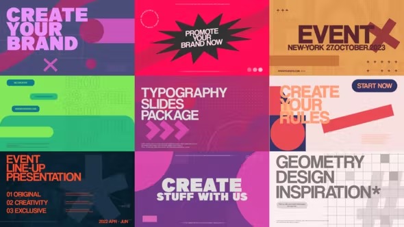 Videohive Typography Pack MATRIX Text Slides for Adobe After Effects