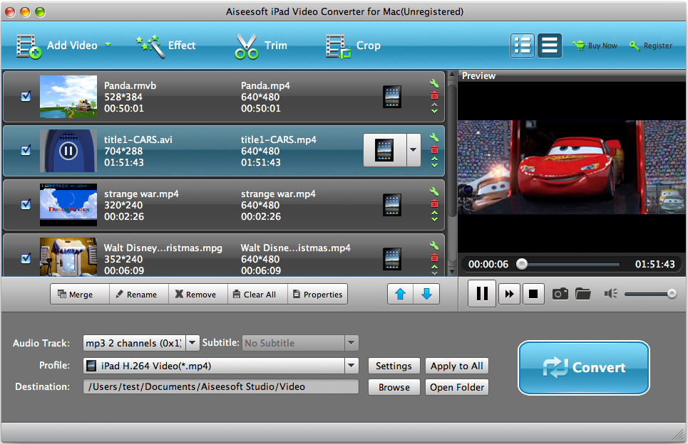 Aiseesoft iPad Video Converter 8 for Mac Free Download