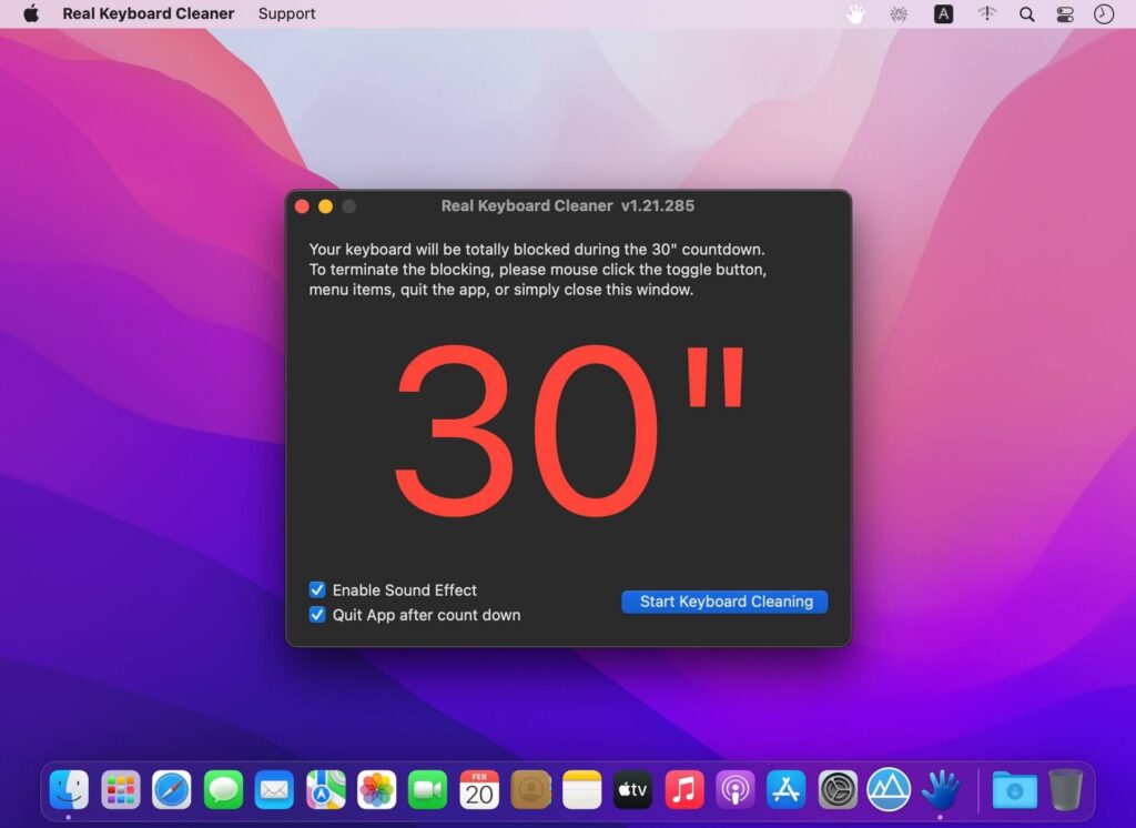 Real Keyboard Cleaner 1.5 for Mac Free Download