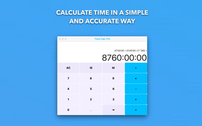 Time Calc PRO for Mac Free Download