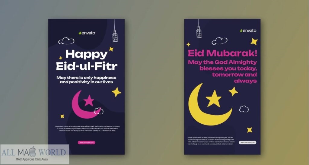 Videohive Eid Mubarak Ramadan Instagram stories for After Effects Free Download