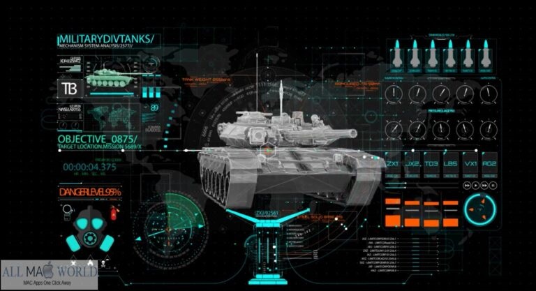 Videohive HUD Info Miltary Tank Plugin for After Effects Free Download