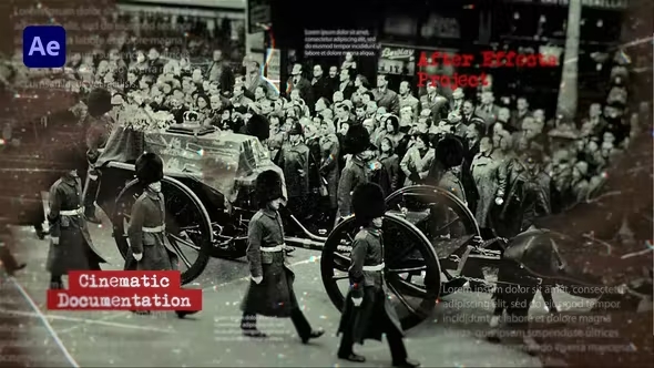 Videohive Historical Slideshow Vintage Documentary for Adobe After Effects