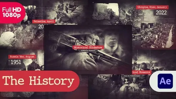 Videohive Historical Slideshow Vintage Documentary for Adobe After Effects