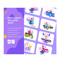 Videohive Paralympic Athletes Animation for After Effects Download Free