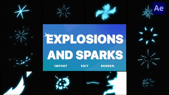 Videohive Spark Explosion Elements Free Download macOS