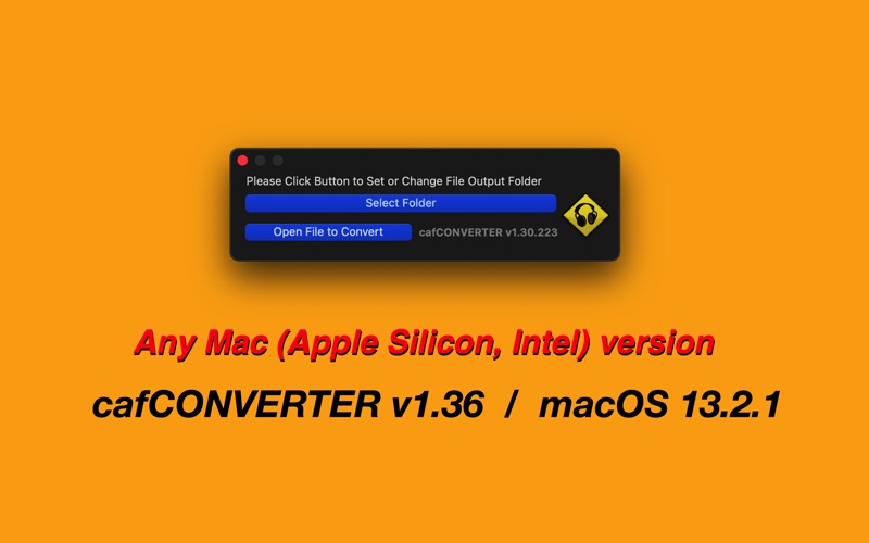 cafCONVERTER for Mac Free Download