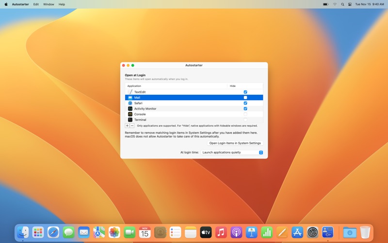 Autostarter for Mac Free Download