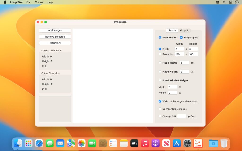ImageSize Resize Photos 2023 for Mac Free Download