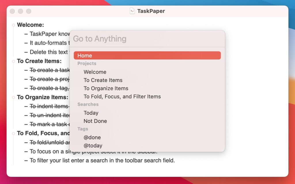 TaskPaper 2023 for Mac Free Download