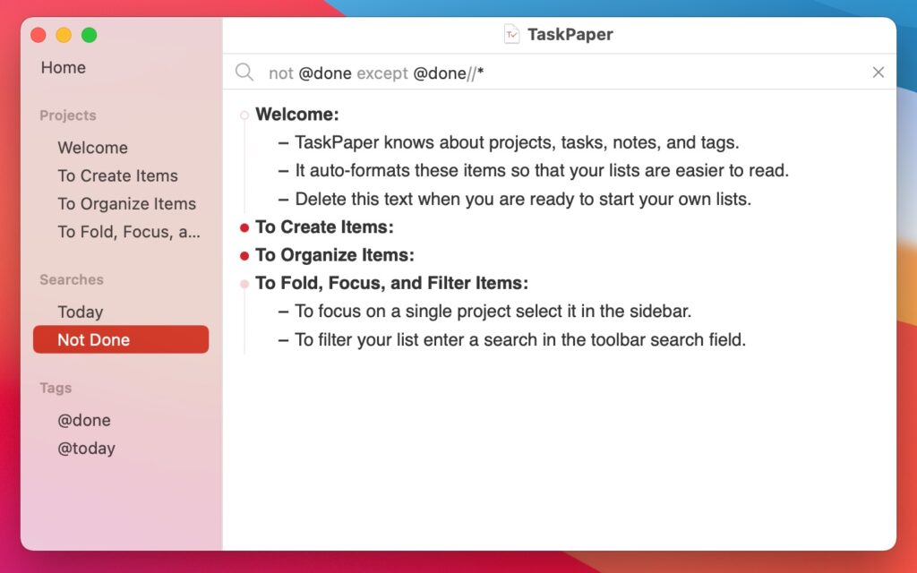 TaskPaper 3 for Mac Free Download