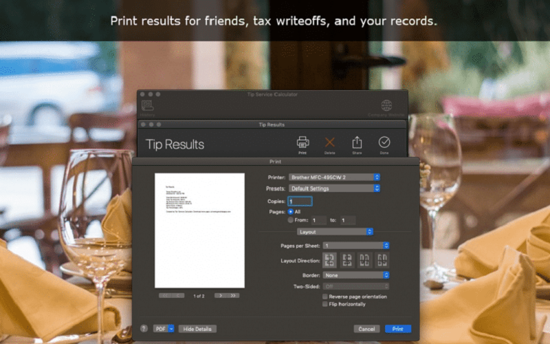 Tip Service Calculator 2023 for Mac Free Download