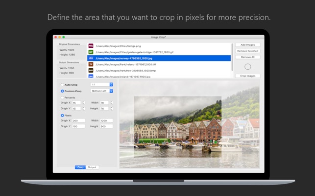 Image Crop Batch Crop Photos for macOS Free Download