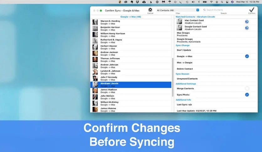 Contacts Sync Pro 8 for Mac Free Download