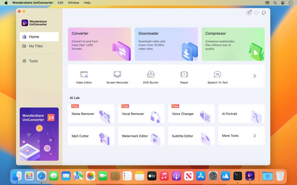 Wondershare UniConverter 15 for Mac Free Download