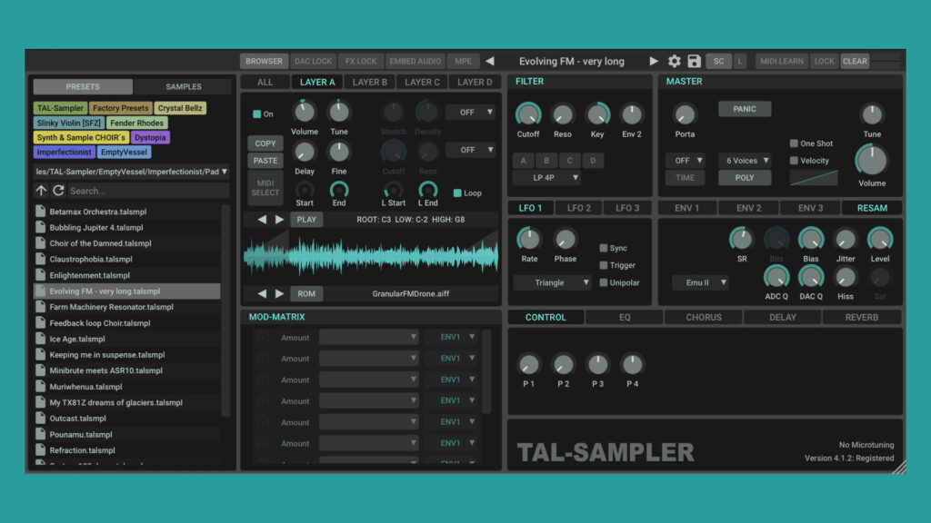 Togu Audio Line TAL-Sampler 2024 for Mac Free Download
