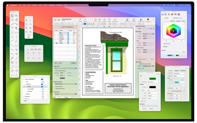 EazyDraw 11 for macOS Free Download