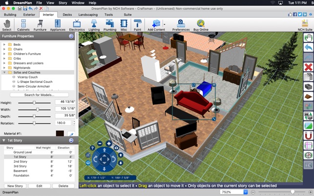 NCH DreamPlan Home Design Software Pro 9.09 Free Download macOS