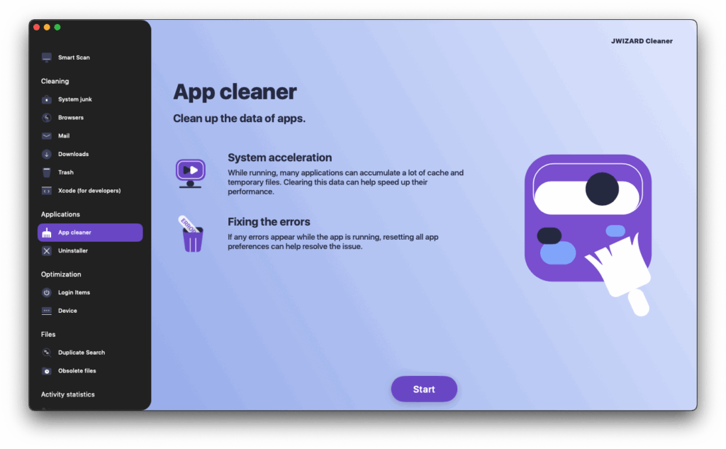 JWIZARD Cleaner for Mac Free Download