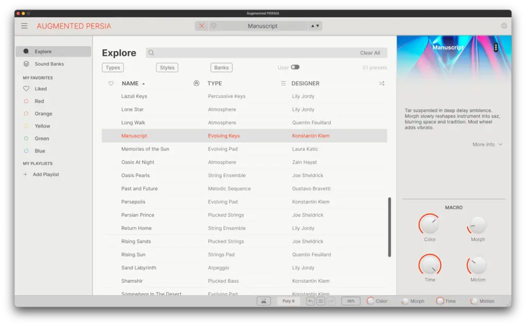 Arturia Augmented PERSIA for Mac Free Download