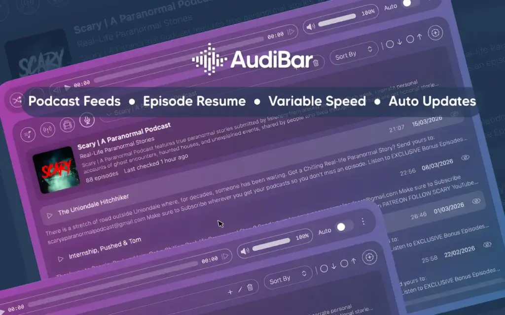 AudiBar for Mac Download