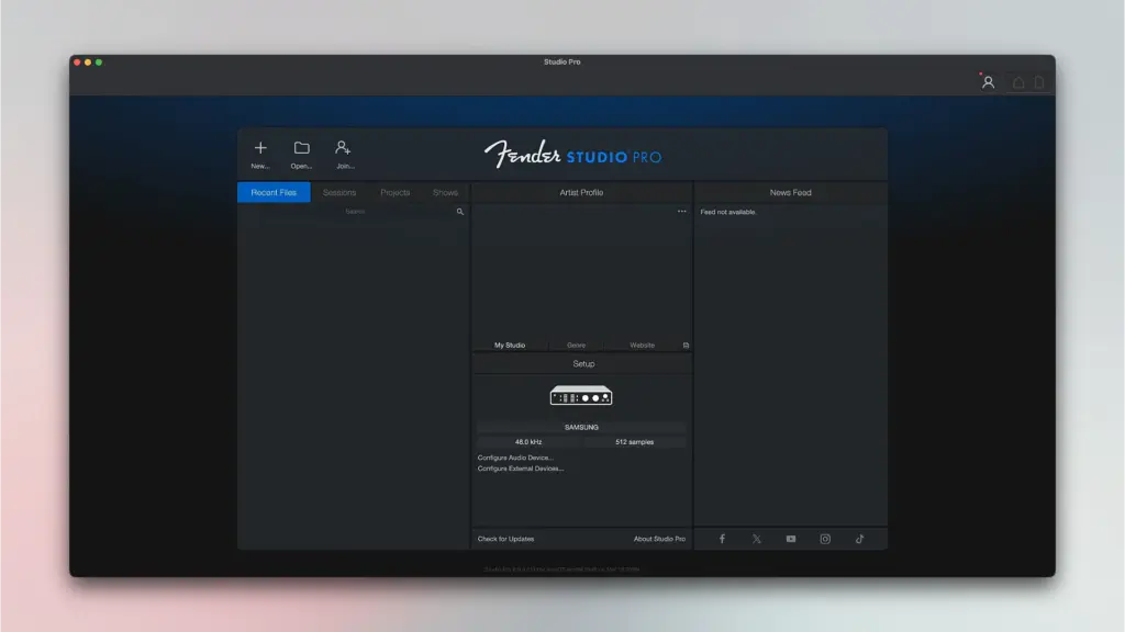 Fender Studio Pro for Mac