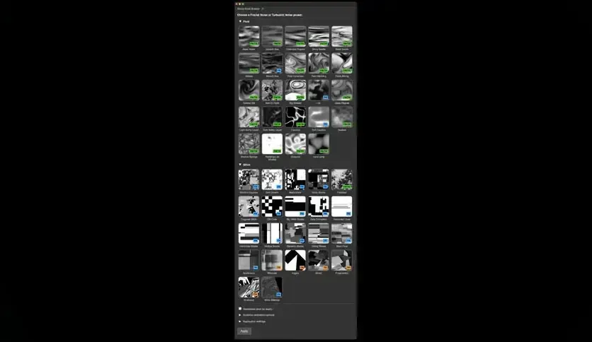 Aescripts - Fractal Noise Browser Free Download