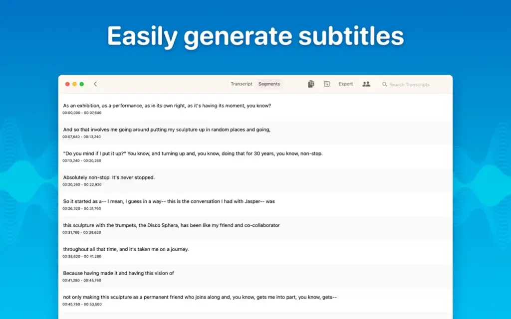 Download Whisper Transcription for Mac