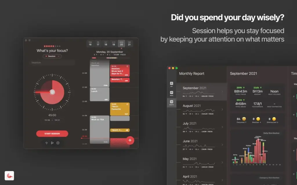 Session Pomodoro Focus Timer for Mac