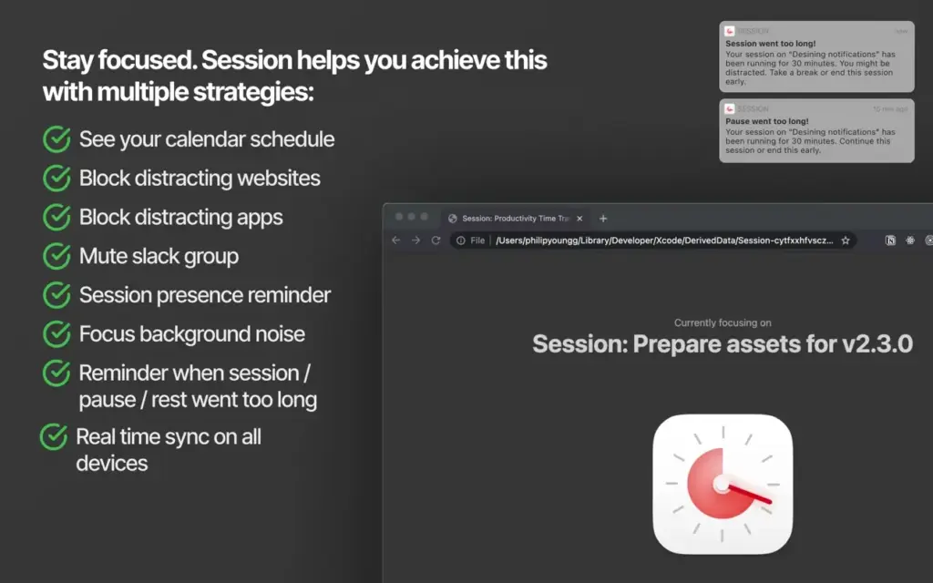 Session Pomodoro Focus Timer for Mac Download