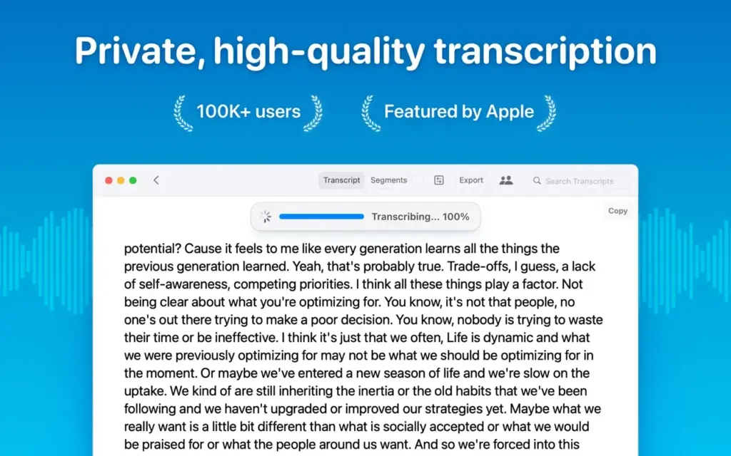 Whisper Transcription for Mac