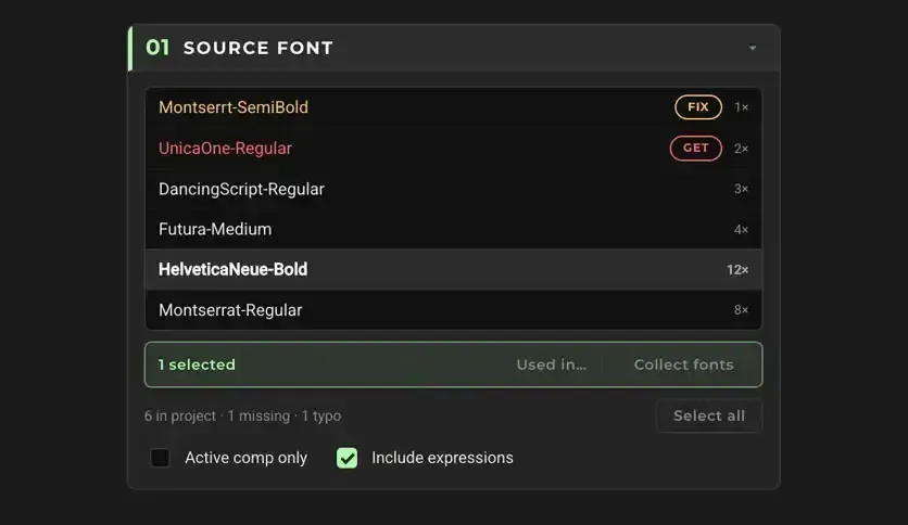 Aescripts FontReplacer for MacOS